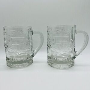 SET OF 2 CIRCUS CIRCUS LAS VEGAS HOTEL CASINO THEME PARK OVERSIZED GLASS MUGS